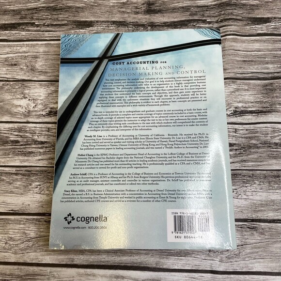 Cost Accounting for Managerial Planning, Decision Making and Control 6th Edition - Picture 2 of 6